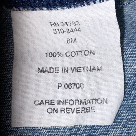 Vintage Lee Riveted Jeans boyfriend cropped cuffed high rise light wash size 8 - Picture 14 of 15